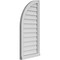 Ekena Millwork Quarter Round Top Left Surface Mount PVC Gable Vent w/ 2"W x 2"P Brickmould Sill Frame, 18"W x 38"H GVPQL18X3803SN - alternate 2
